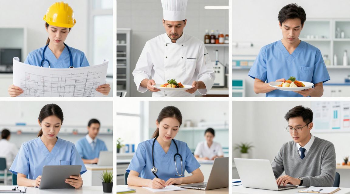 Métiers à létranger — Professionnels diversifiés