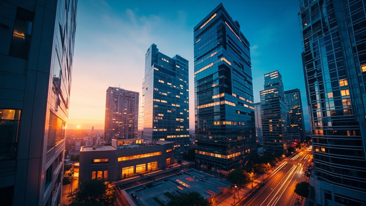 Vue de la skyline moderne de Mexico, destination pour travailler au Mexique en 2026